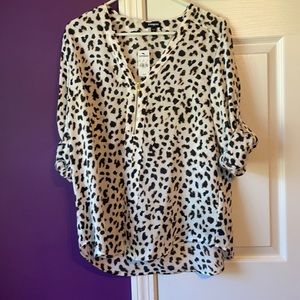 An express leopard print blouse